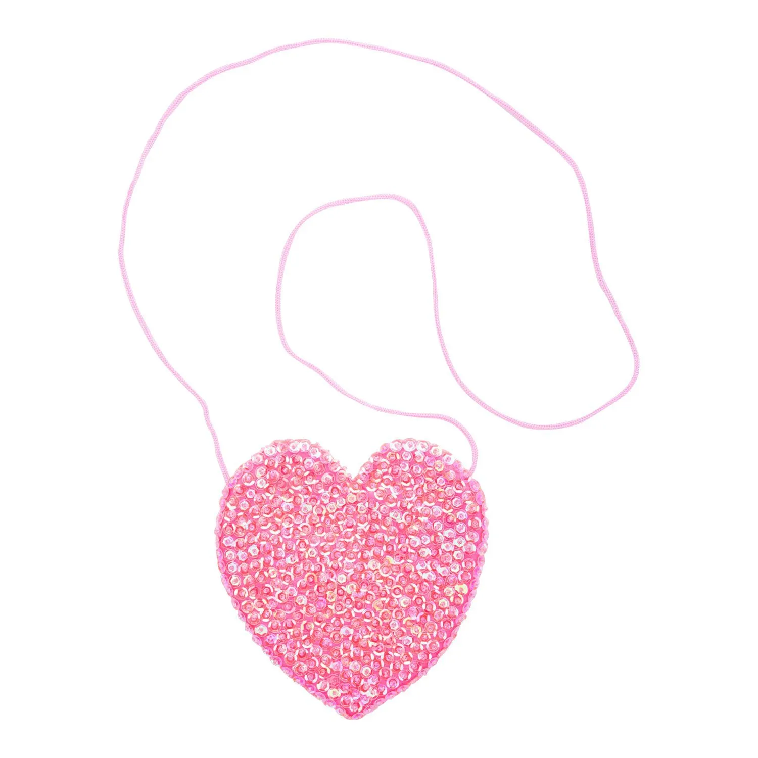 Children's Small Sparkly Sequin Heart Purse