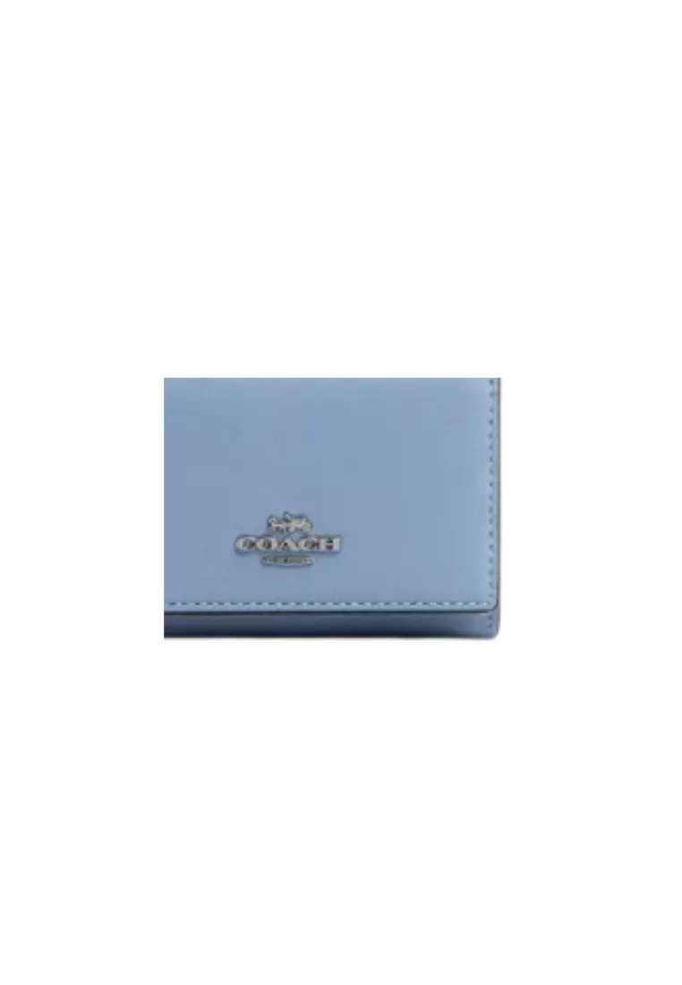 Coach Micro Wallet Smooth Leather In Corn Flower CR799