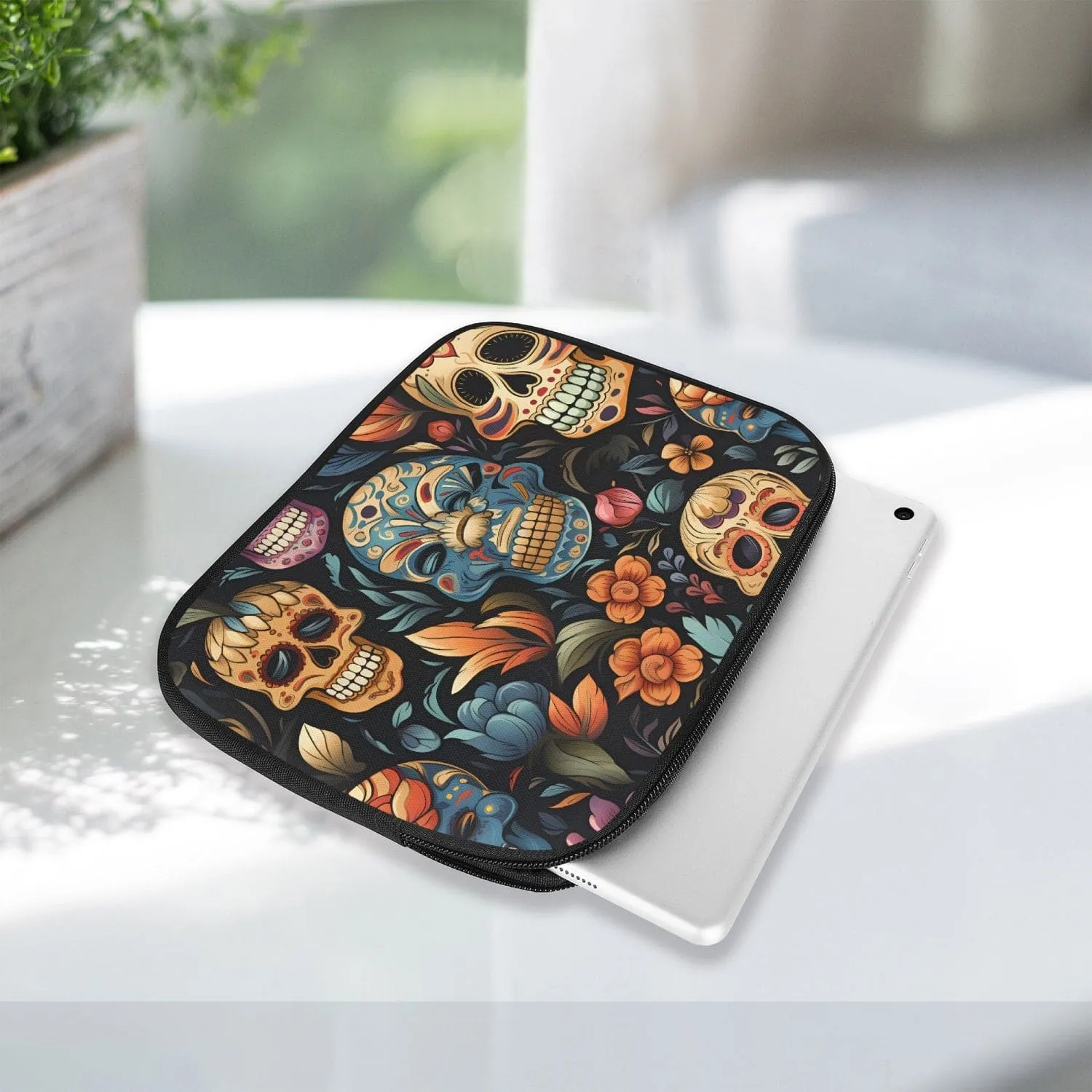 Colorful Skulls iPad Sleeve