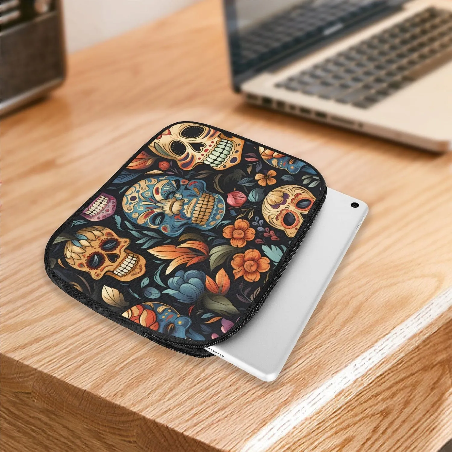 Colorful Skulls iPad Sleeve