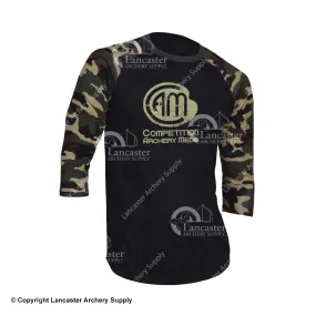 Competition Archery Media 3/4 Sleeve Camo Baseball Tee