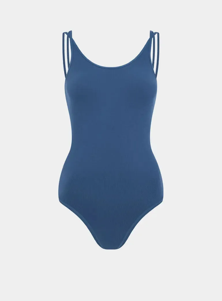 Corea Stretch-Bamboo Seamless Body - Seabed Blue