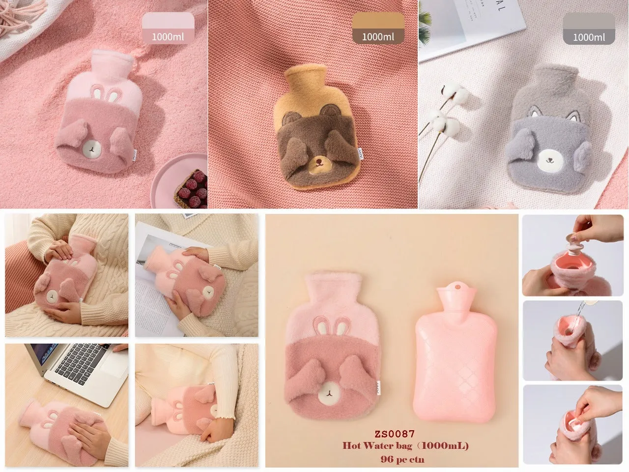 Cute Peekaboo Plush Hot Water Bag For Pain Relief