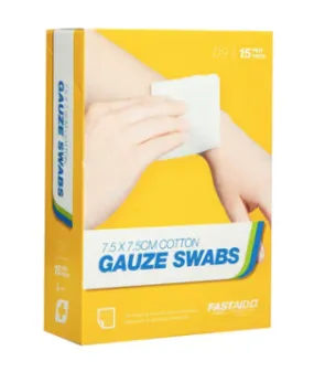 D9, Gauze Swabs, 7.5 x 7.5cm, 5's, 3pk