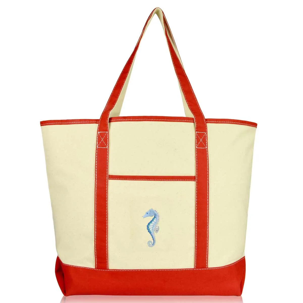 Dalix Seahorse Tote Bag