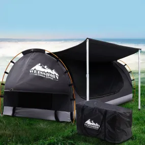 Double Swag Canvas Tent w/ Mattress, Poles - Weisshorn