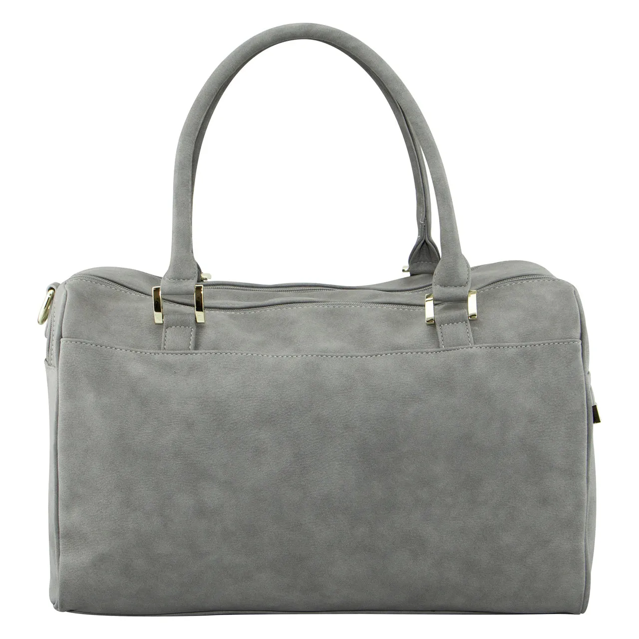 Double Zip Satchel Nappy Bag - Stone