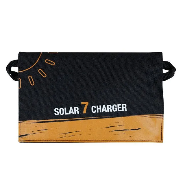 Dustproof Waterproof Camping Travel Solar Panel USB Charging Foldable, Bag For Phones