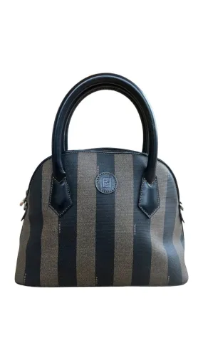 Fendi Vintage Dome Satchel Pequin Coated