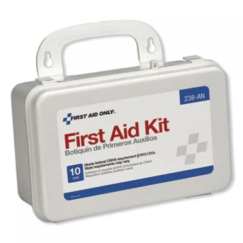 First Aid Only ANSI-Compliant First Aid Kit, 64 Pieces, Plastic Case (238AN)