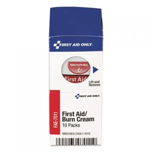 First Aid Only SmartCompliance Burn Cream, 10/Box (FAE7011)