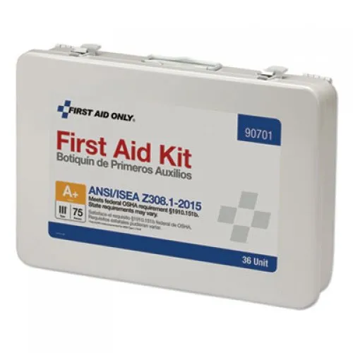 First Aid Only Unitized ANSI Compliant Class B Type III First Aid Kit for 100 People, 54 Units (90570)