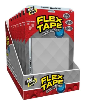 Flex Seal TFSCLRMINI Flex Tape, 4 in L, 3 in W, Clear :CD: QUANTITY: 1