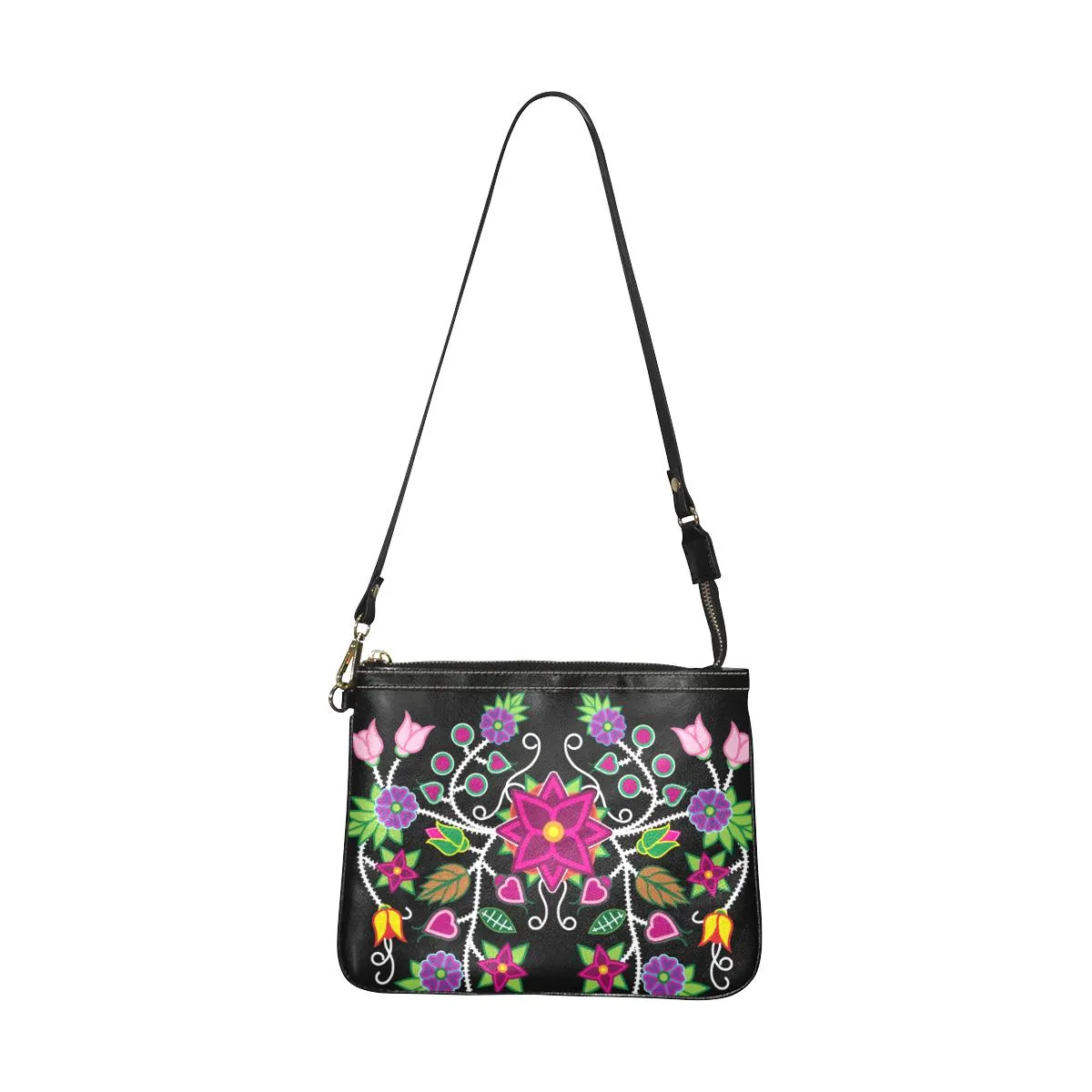 Floral Beadwork-01 Small Shoulder Bag