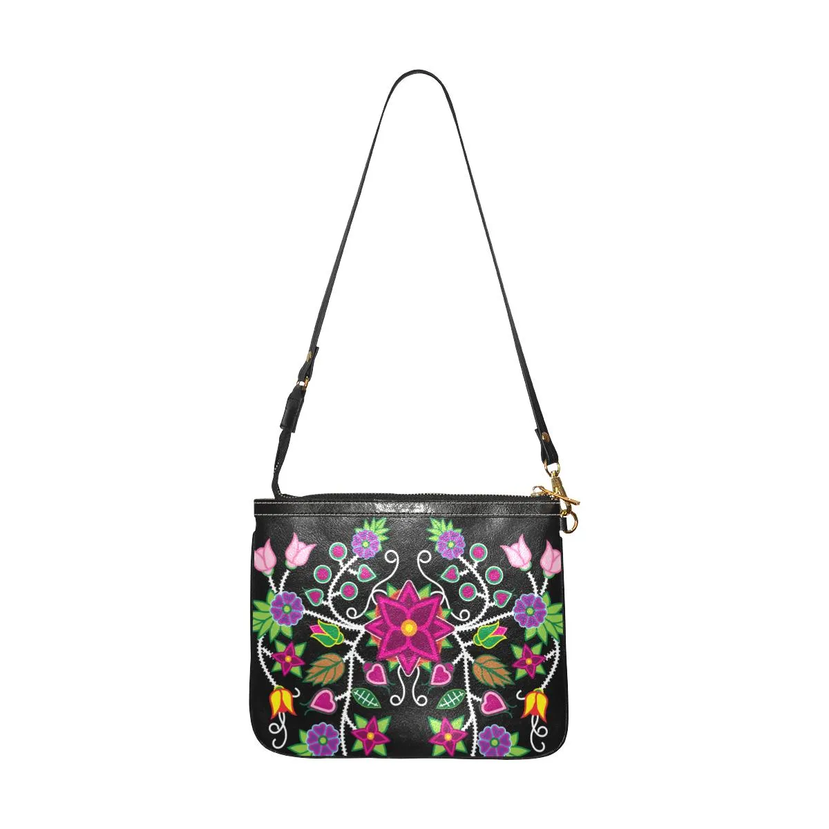 Floral Beadwork-01 Small Shoulder Bag