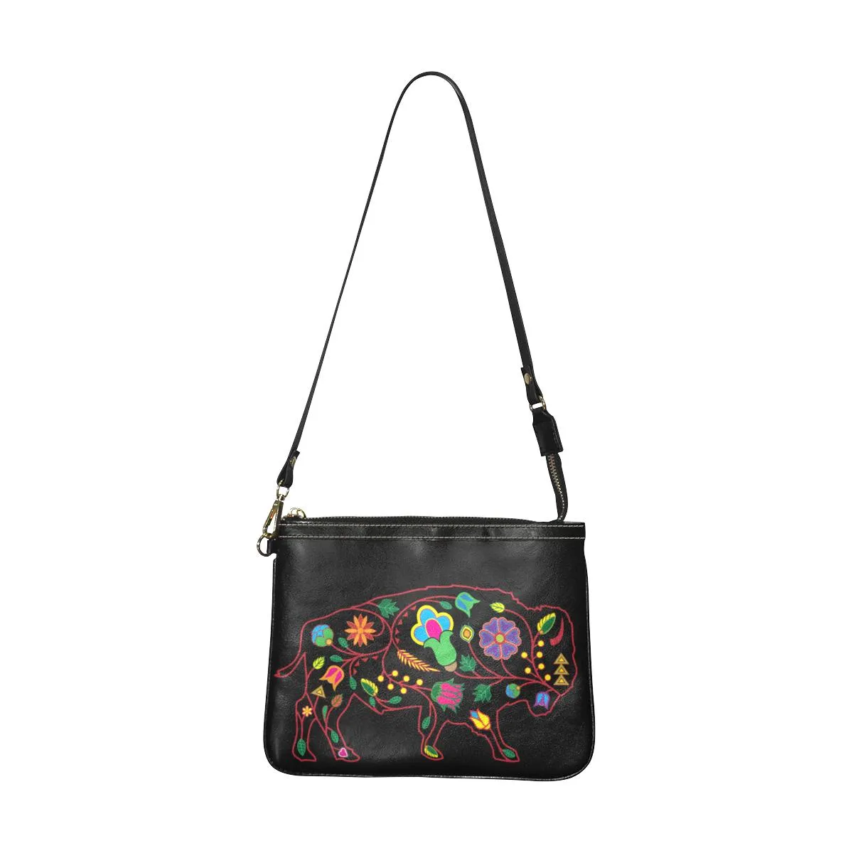 Floral Buffalo Small Shoulder Bag