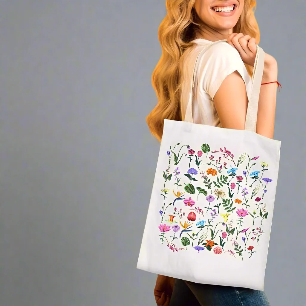 Floral Cloth Tote Bag