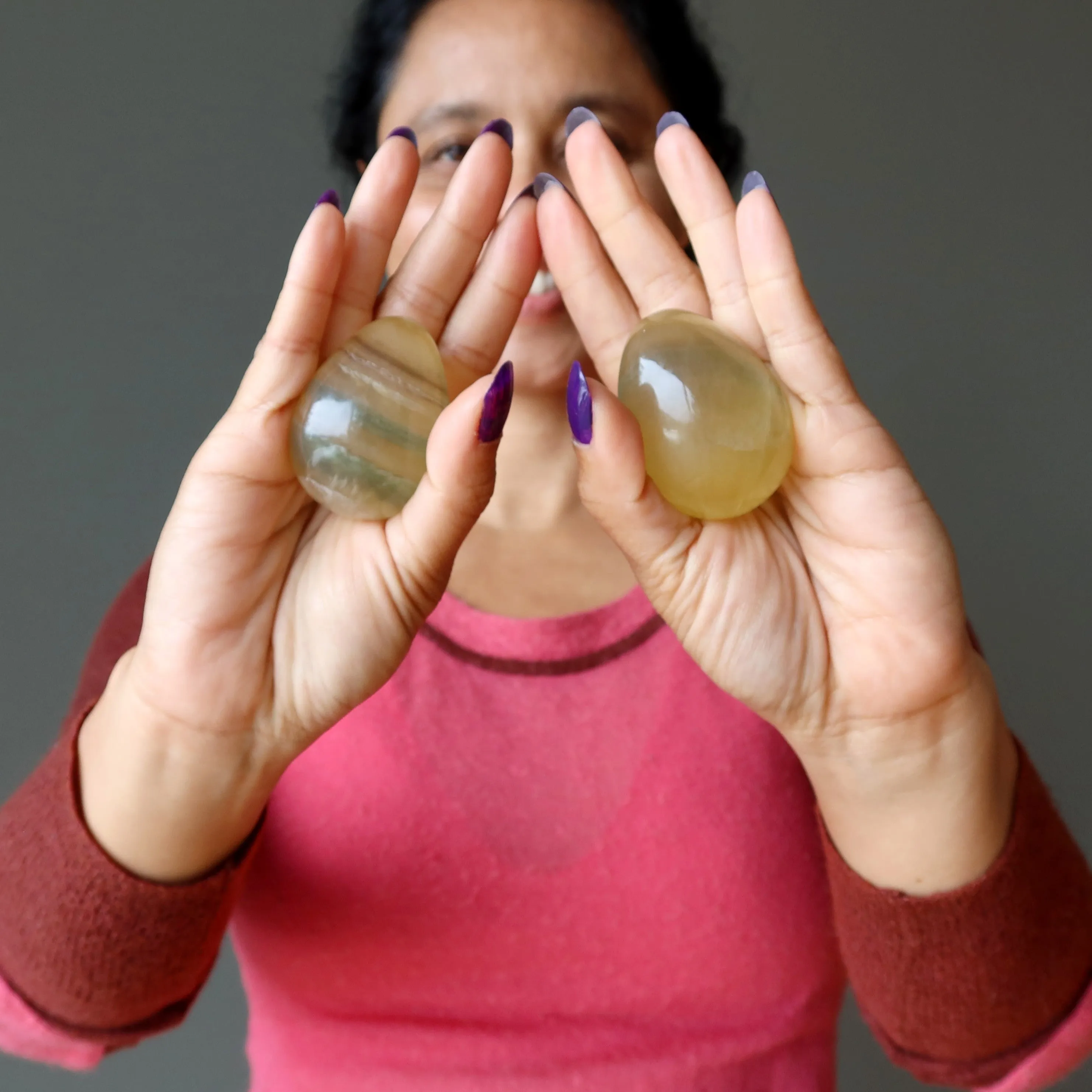 Fluorite Egg Yellow Rays of Sunshine Focus Success Stone