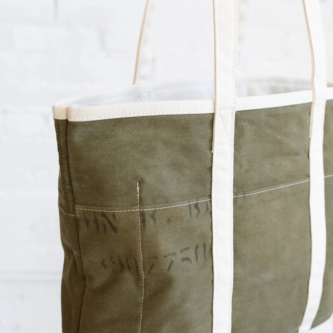 Forestbound 1940's Era Reclaimed Canvas Market Tote