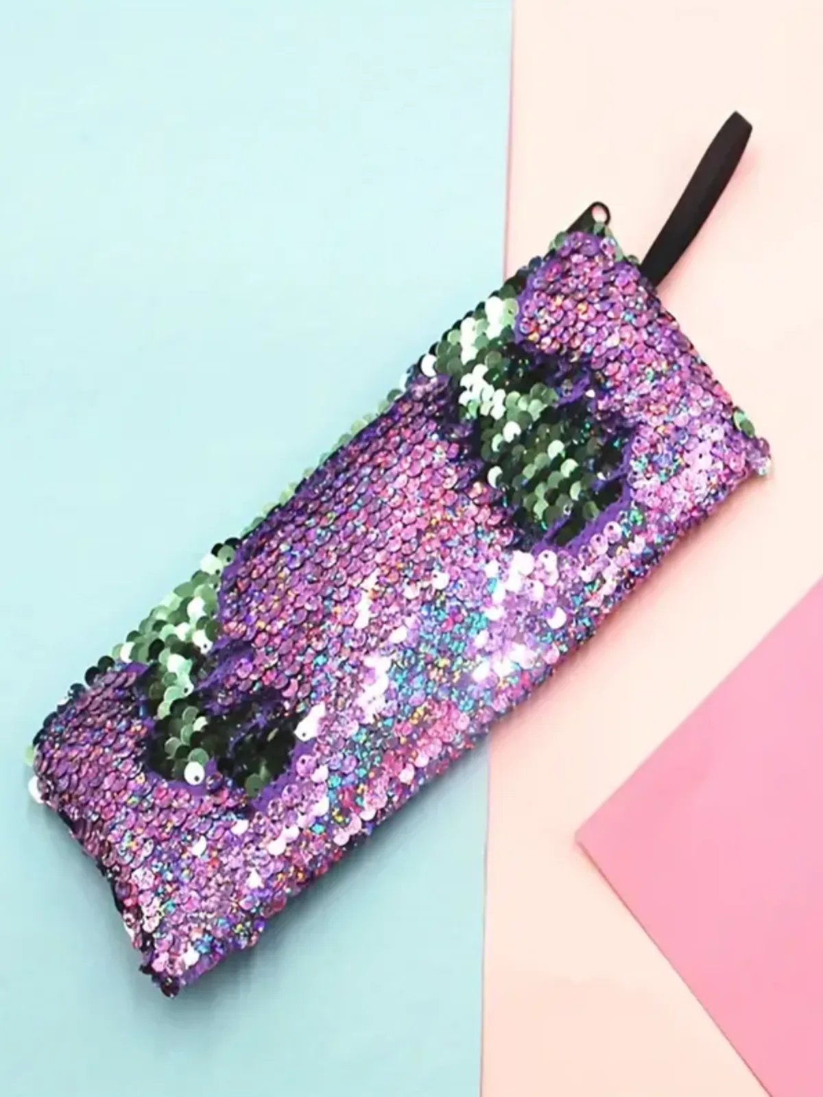 Girls Magic Sequin Pen Bag - Reversible Sequin Pencil Case