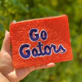 Go Gators Beaded Coin Purse