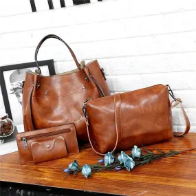 GRETA | VINTAGE WOMEN'S 4-PIECE BAG SET (1 1 FREE)