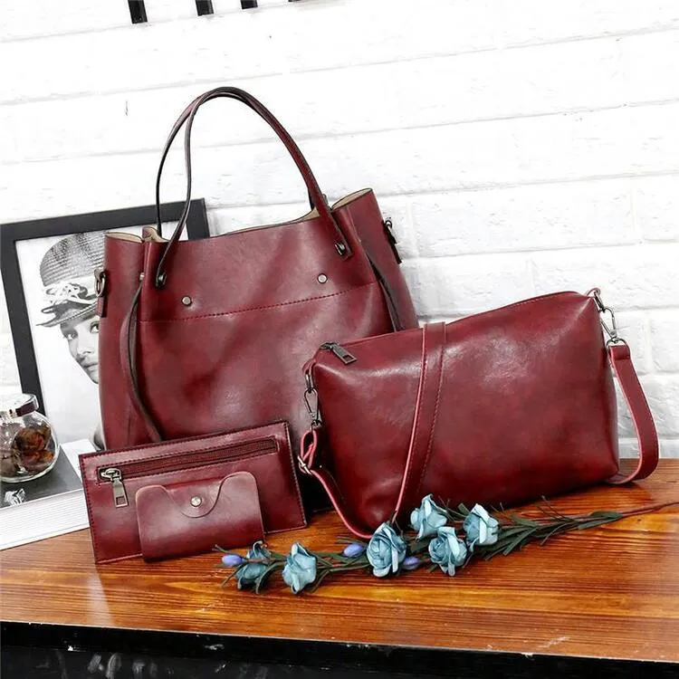 GRETA | VINTAGE WOMEN'S 4-PIECE BAG SET (1 1 FREE)