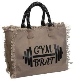 Gym Brat Shoulder Tote - Bandana - Beige