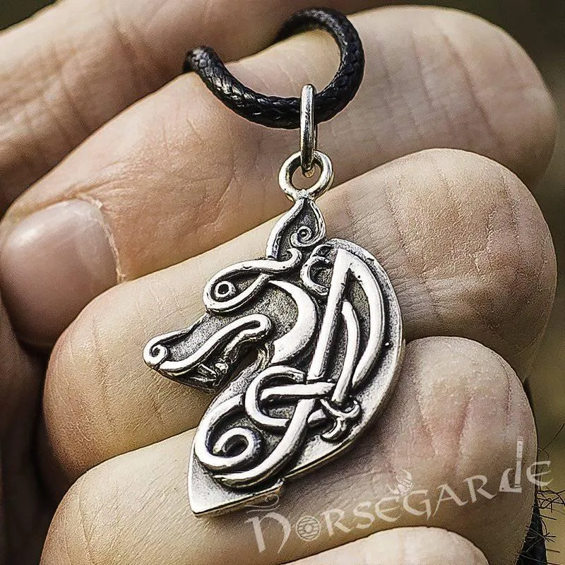 Handcrafted Celtic Wolf - Sterling Silver