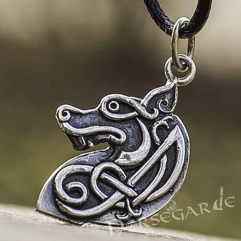 Handcrafted Celtic Wolf - Sterling Silver