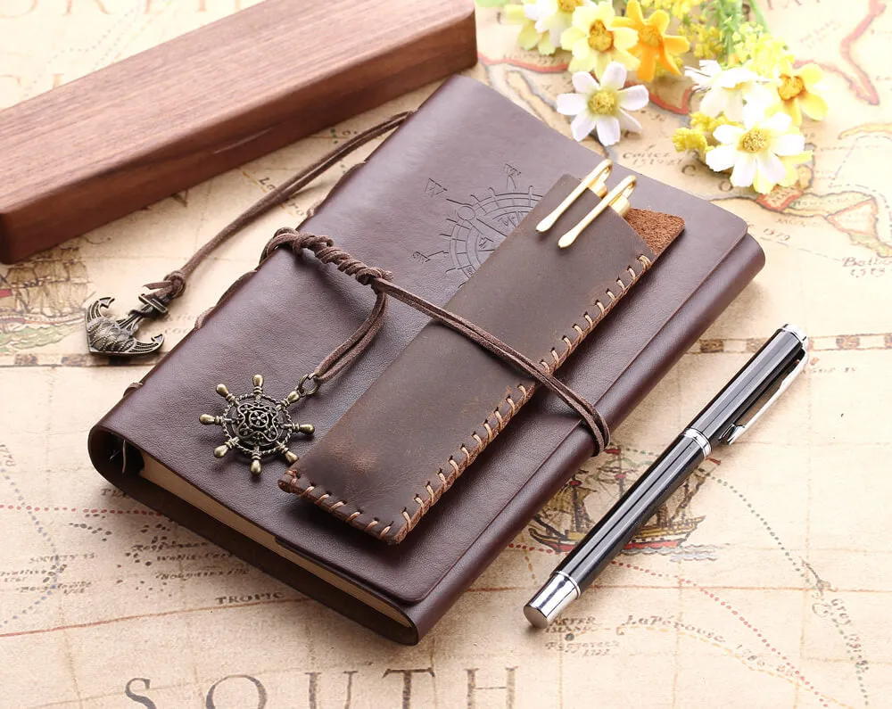 Handcrafted Retro Leather Pencil Case/Pen Holder