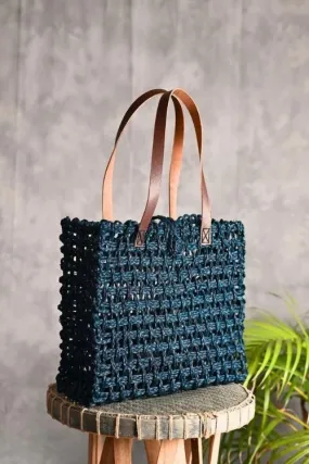 Handmade Sabai Grass Mesh Bag - Large (Neer)