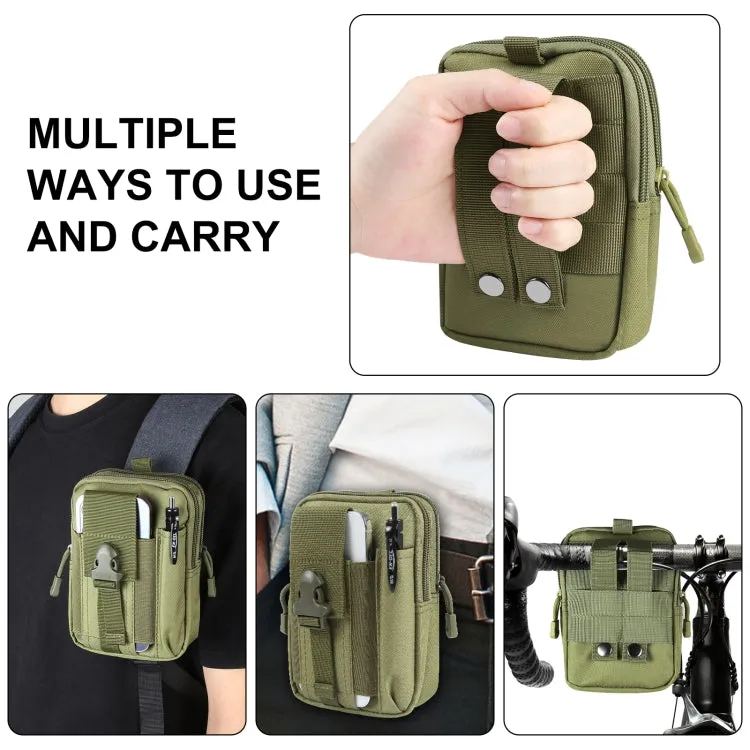 HAWEEL Hiking Belt Waist Bag Outdoor Sport Motorcycle Bag 7.0 inch Phone Pouch (Army Green)