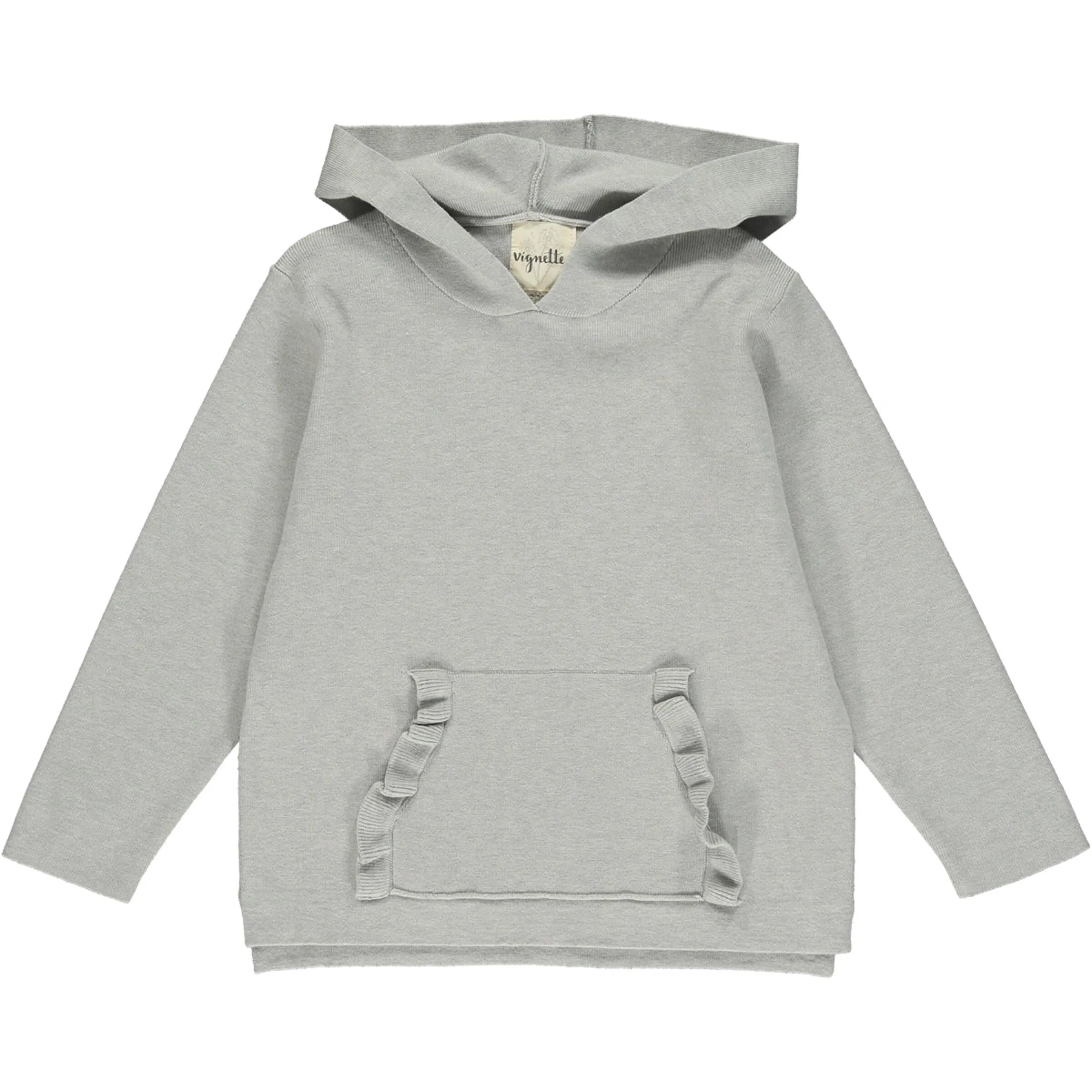 Hazel Cotton Hoodie | Heathered Grey | Vignette