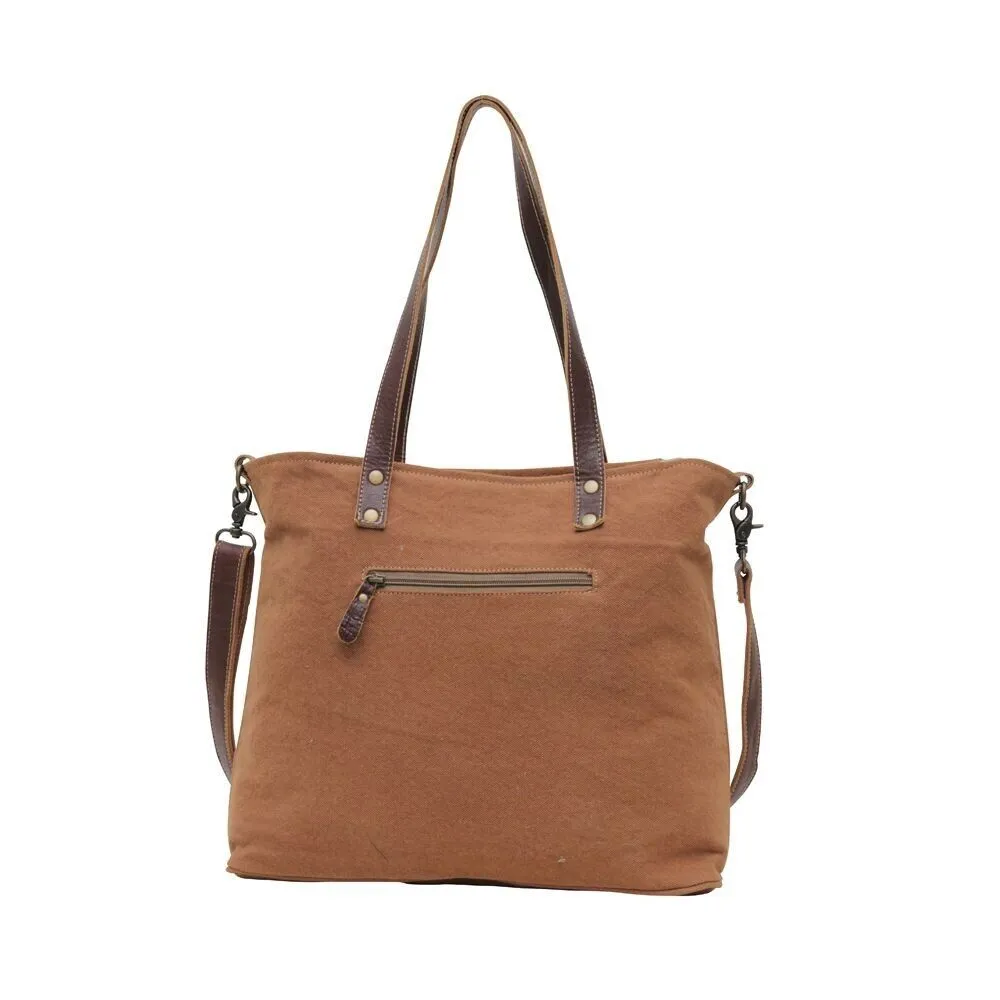 Honor Canvas & Leather Tote Bag