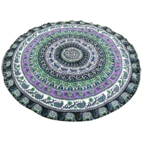 Hot Mutifunction Hippie Indian Mandala Beach Throw Towel Round Mat Boho Tapestry Yoga Mat