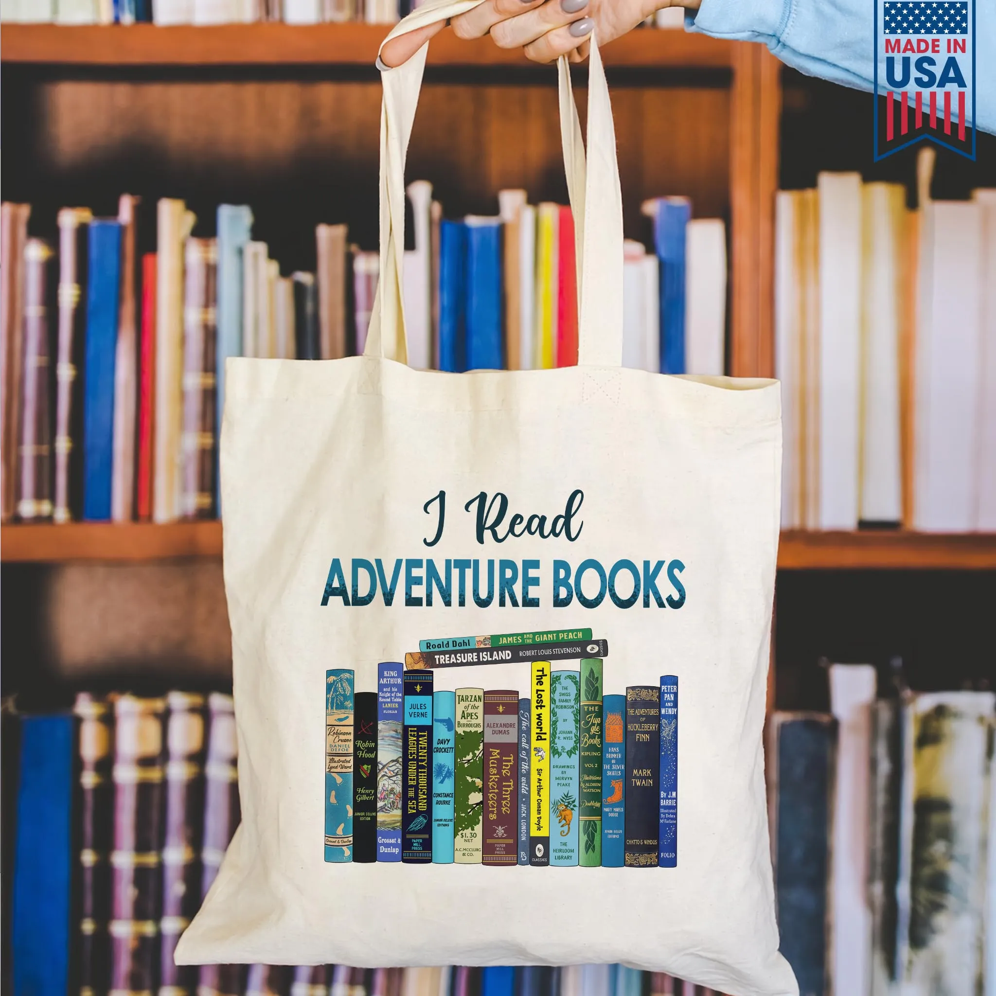 I Read Adventure Books Book Lovers Gift TBW283