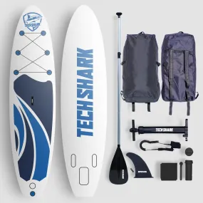 Inflatable Paddle Board Kit with Pump, Paddle, Carry Bag, and More