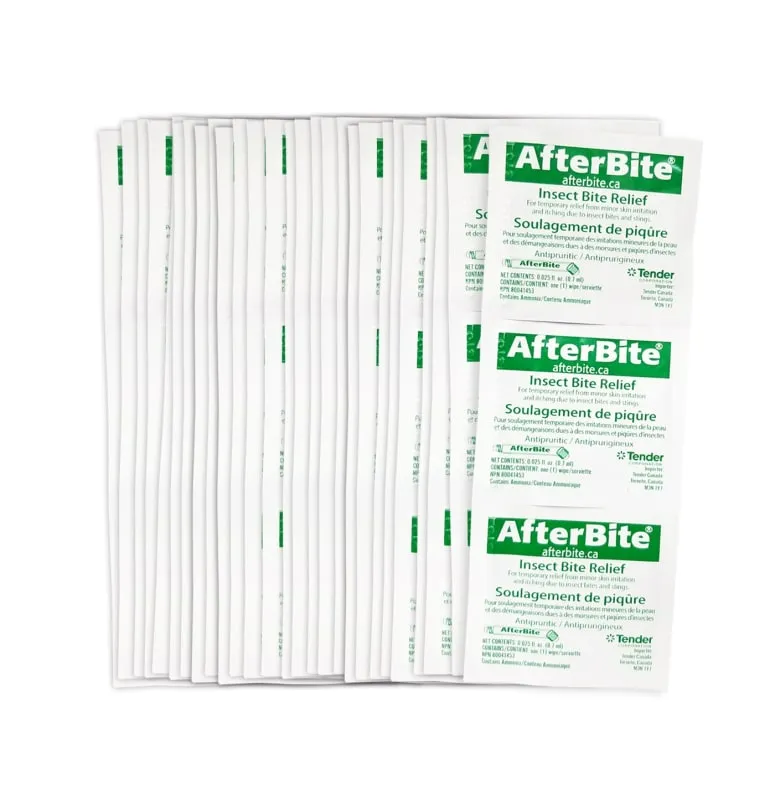 Insect Sting Relief Pad After Bite (100) - Expiration date: 04-30-2025