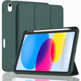 iPad 10th Case 10.9 Inch 2022 TPU Magnetic Pencil Holder