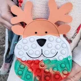 Kids Reindeer Pop It Purse