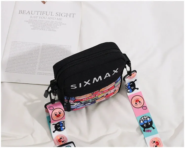 Korean Cartoon Canvas Crossbody Bag