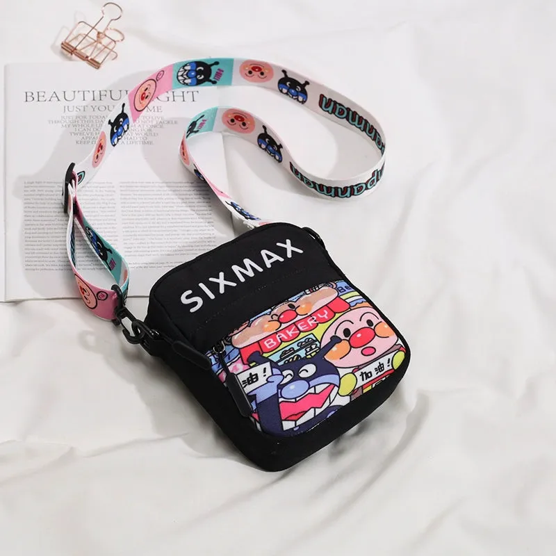 Korean Cartoon Canvas Crossbody Bag