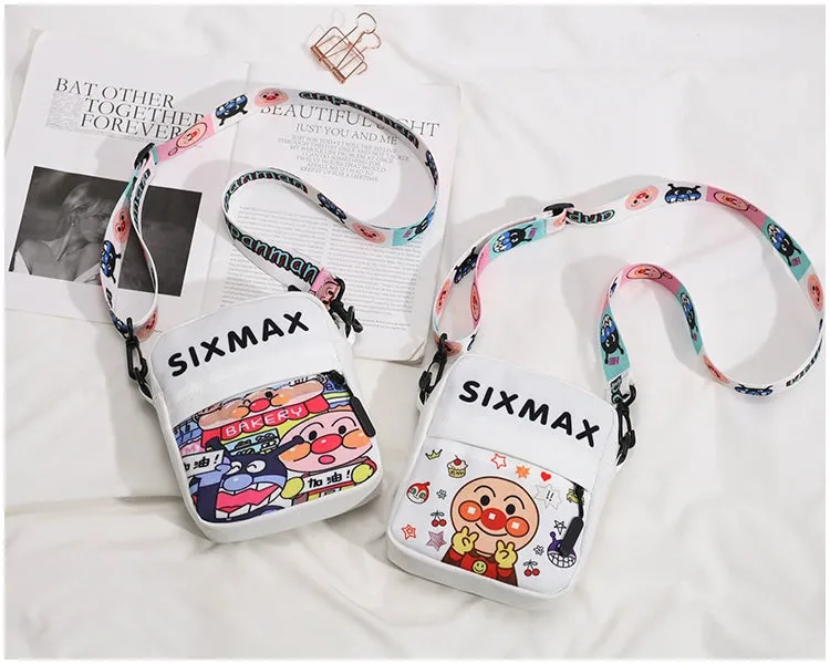 Korean Cartoon Canvas Crossbody Bag