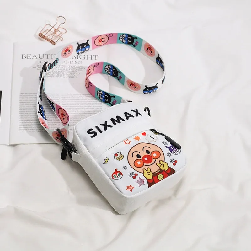 Korean Cartoon Canvas Crossbody Bag