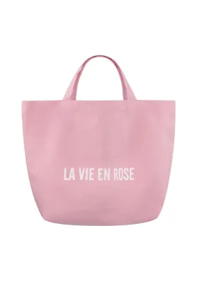 La Vie En Rose - Pink Canvas Bag