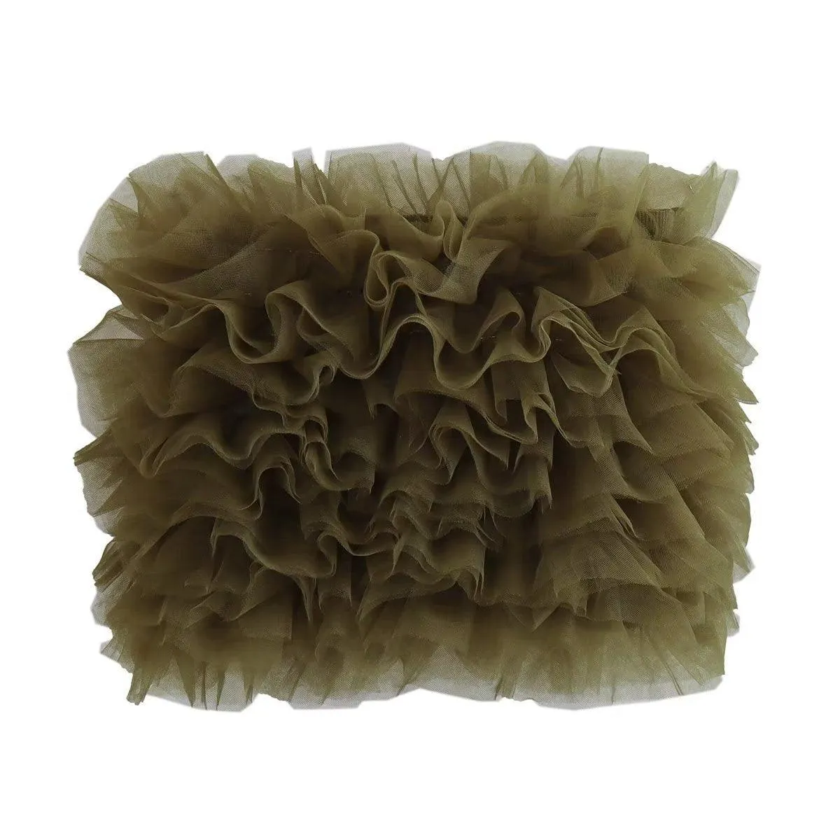 Ladies Off Shoulder Tulle Knit Tube Top DA