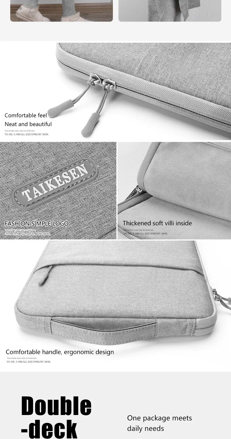 Laptop Notebook Case Tablet Sleeve Cover Bag for Macbook Pro Air Retina Xiaomi Huawei HP Dell