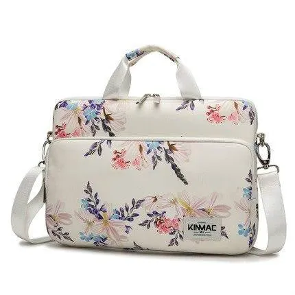 Laptop Shoulder Bag for Young Lady Handle Shoulder Messenger Case MacBook Air Pro 13.3" 15",Marble