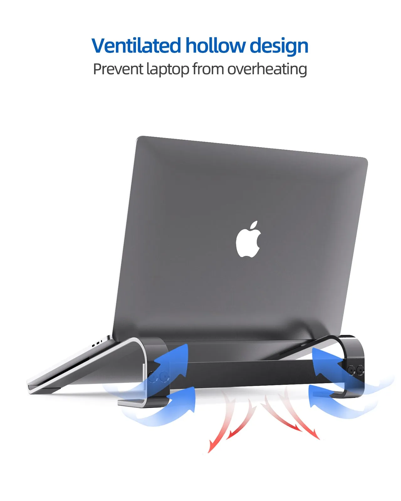 Laptop Stand Aluminum Portable Removable Laptop Rise Ventilated Detachable Ergonomic Holder